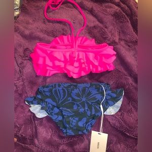 Girls Mikoh mini bikini set nwt med